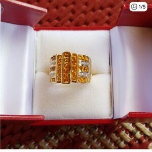 Elegant Gold and Silver Women's Ring